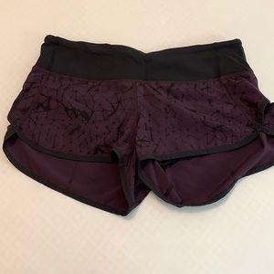 Like new Lululemon athletic shorts size 6